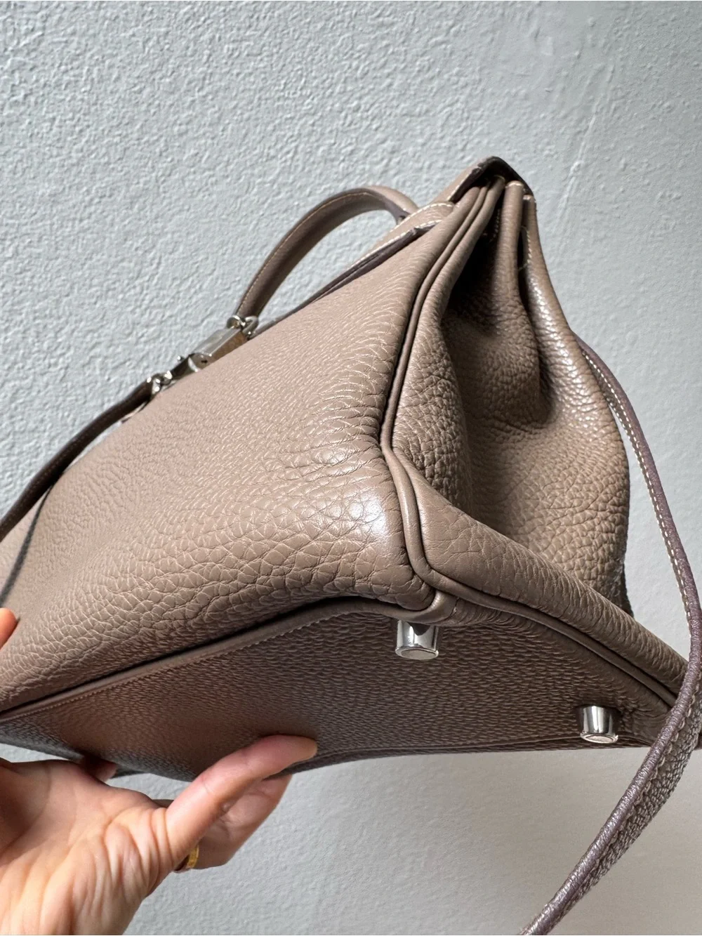 Hermes Kelly 32 Retourne Etoupe Togo in PHW
